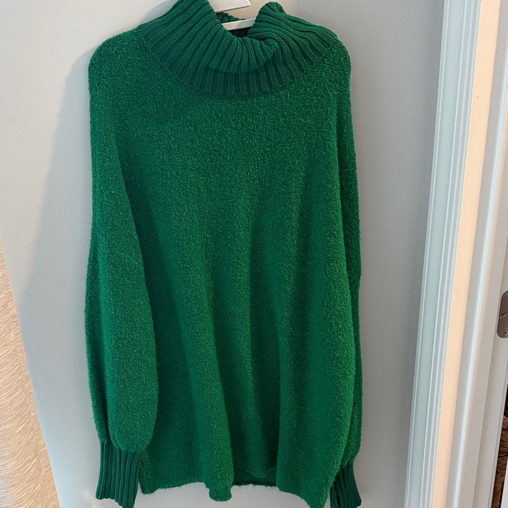 Aerie Emerald Cowl Neck Sweater